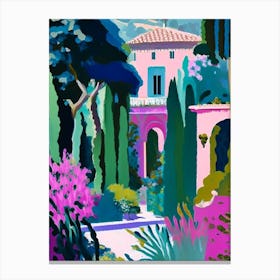 Villa Cimbrone Gardens, 1, Italy Abstract Still Life Canvas Print