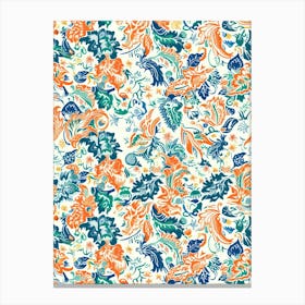 Aster Amaze London Fabrics Floral Pattern 2 Canvas Print