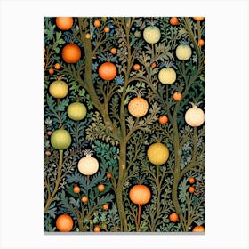 William Morris Rose Pomegranate Tree Canvas Print