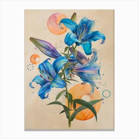 Blue Lily Canvas Print