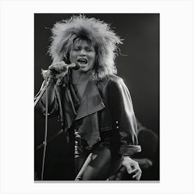 American Singer Tina Turner Performing During Her Private Dancer Tour Canvas Print