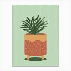 Print 75 Ratio 3x4 Retro Flowerpot Poster Canvas Print