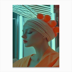 Neon Turban Canvas Print