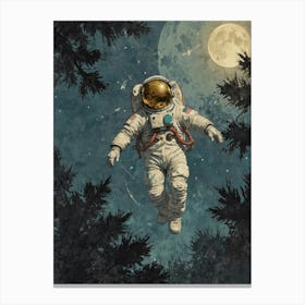 Astronaut In Space 4 Canvas Print