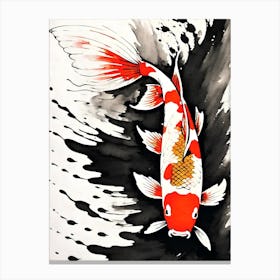 Koi Carp Painting Canvas Print