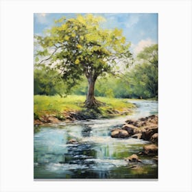 Tree By The River 2 Canvas Print