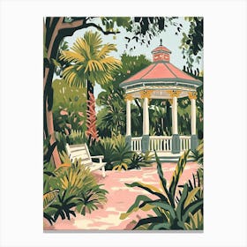 City Park Storybook Illustration 1 Canvas Print