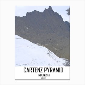 Cartenz Pyramid, Mountain, Nature, Art, Wall Print Canvas Print
