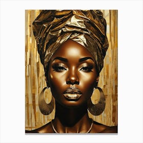 Gold Turban Canvas Print