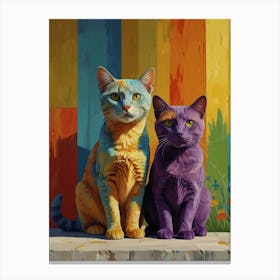 Two Cats 4 Canvas Print