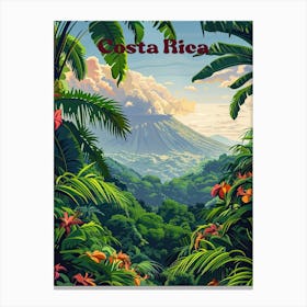 Costa Rica Rainforest Art Illustration Toile