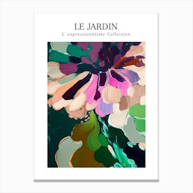 Le Jardin Abstract Oil Painting 5 Canvas Print