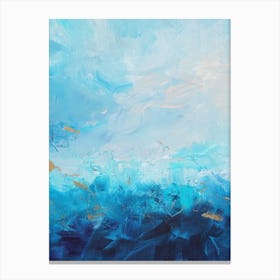 Sea And Clouds Painting  Canvas Print