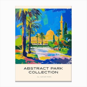Abstract Park Collection Poster Al Azhar Park Cairo Egypt 3 Canvas Print