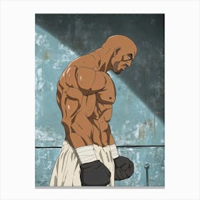 Boxer Anime Canvas Print