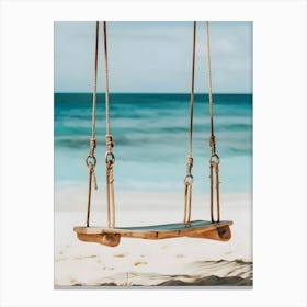 Swing On The Beach 1 Canvas Print