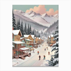 Retro Apres Ski Vintage Artwork (8) Canvas Print