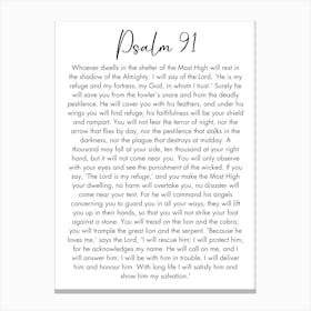 Psalm 91 Canvas Print