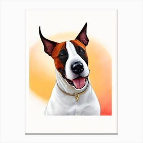 Bull Terrier Illustration dog Canvas Print