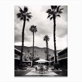Palm Springs, Black And White Analogue Photograph 2 Canvas Print