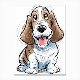 Basset Hound Leinwandbild