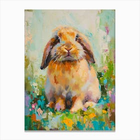 American Fuzzy Rabbit Painting 4 Canvas Print