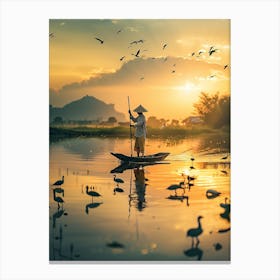 Sunrise In Vietnam Canvas Print