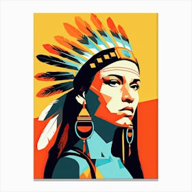 Colorful Native American Heritage Canvas Print