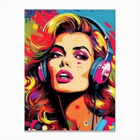 Sound Washington Retro Pop Art 13 Canvas Print