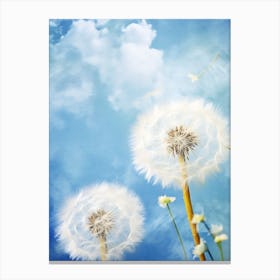 Dandelion In The Wind 1 Canvas Print