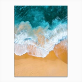 Aerial View Of A Beach 12 Canvas Print