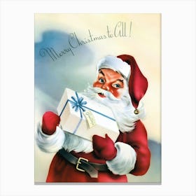 Santa Claus Vintage Canvas Print