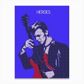 Heroes David Bowie 1 Canvas Print