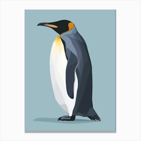 King Penguin Phillip Island Minimalist Illustration 2 Canvas Print