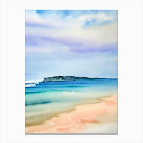 Byron Bay 2, Australia Watercolour Canvas Print