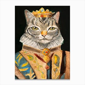 King Cat 1 Canvas Print