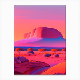 Uluru Dreamy Sunset Canvas Print