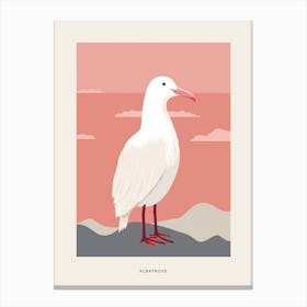 Minimalist Albatross 1 Bird Poster Canvas Print
