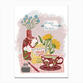 Always For Tea cozy artwork Canvas Print