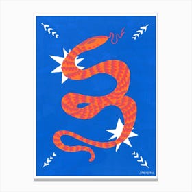 Snake And Stars Canvas Print