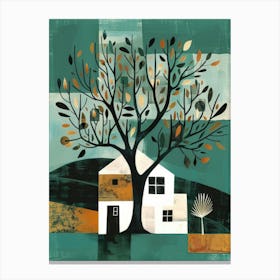 House And Tree Canvas Print