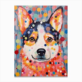 Akita Pop Art Inspired Canvas Print