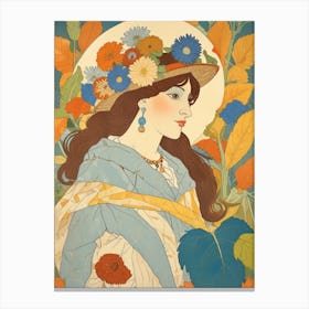 Lady In A Hat Canvas Print