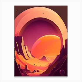 Roche Limit Kawaii Kids Space Canvas Print