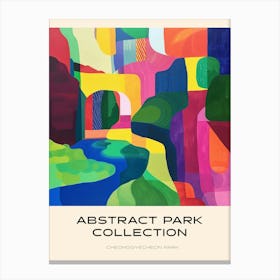 Abstract Park Collection Poster Cheonggyecheon Park Seoul 2 Canvas Print