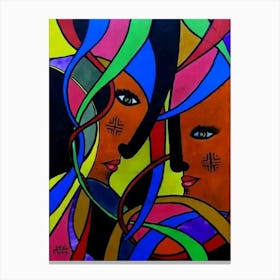 Two Women In Love Canvas Print