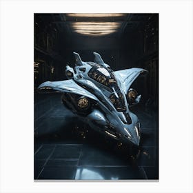 Futuristic Spaceship Canvas Print