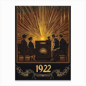 Aihrgdesign A Vintage Technology Poster Celebrating The Radio 362f9be7 B55b 4a43 8033 0302f2a1b562 0 Canvas Print