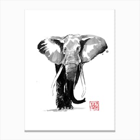 Walking Elephant 2 Canvas Print