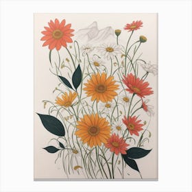 Beautiful Daisy Field Canvas Print